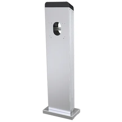 MENNEKES Edelstahl-Standsäule 18566 für 2 AMTRON Wallboxen | Ladesäule | witterungsbeständig | V2A | silber