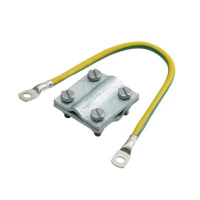 MENNEKES Fundamenterder Set 30701 | Erdungsset Ladesysteme | Kreuzverbinder 60x60 mm | PE-Leitung 16mm²