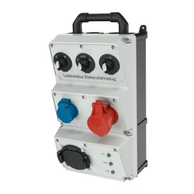 MENNEKES Prüfbox Gen 2 320011 | Testgerät für Ladestationen Typ 2 | robustes AMAXX Gehäuse | elektrograu-schwarz