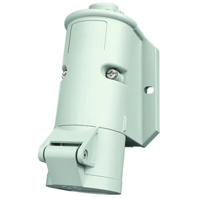 MENNEKES CEE Wandsteckdose 1829 | 2-polig 16A 10h | <50V DC | IP44 | Aufputz | Grau Kunststoff | Schraubklemme