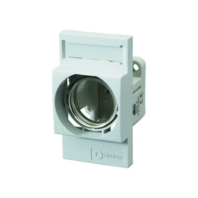 Mersen D-Sicherungssockel 00686.410000 | DIII | 1-polig | 63A | 500V AC/DC | Keramik | DIN-Schiene | Porzellan