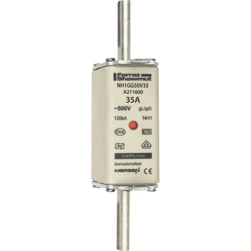 Bild: Mersen 1B145.000000 NH1 35A gG 500V NH-Sicherung sfü spannungsführend