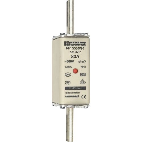 Bild: Mersen 1B159.000000 NH1 80A gG 500V NH-Sicherung sfü spannungsführend