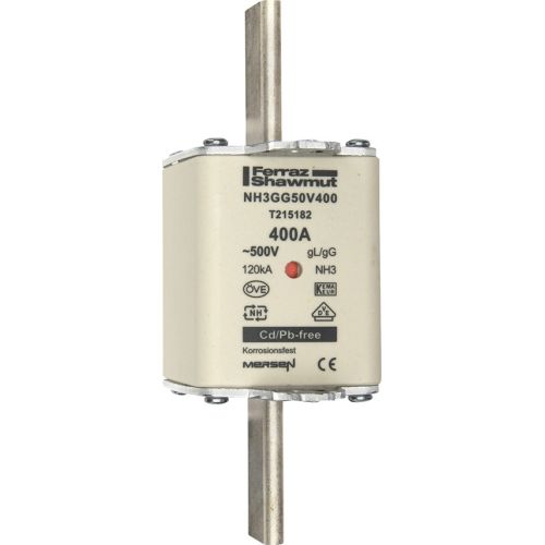 Bild: Mersen 1B383.000000 NH3 400A gG 500V NH-Sicherung sfü spannungsführend