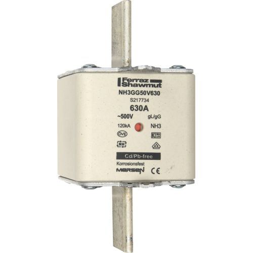 Bild: Mersen 1B389.000000 NH3 630A gG 500V NH-Sicherung sfü spannungsführend