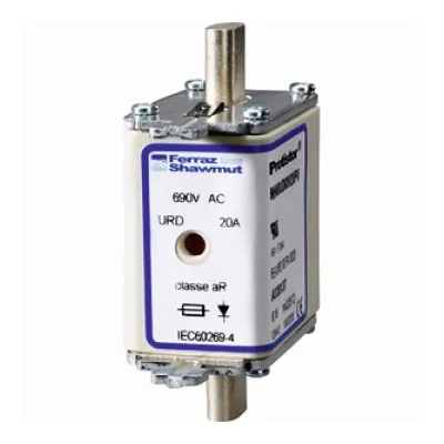 Mersen NH-Sicherungseinsatz NH00 | 32A | aR | 690V AC | Halbleiterschutz | superflink | Kombimelder