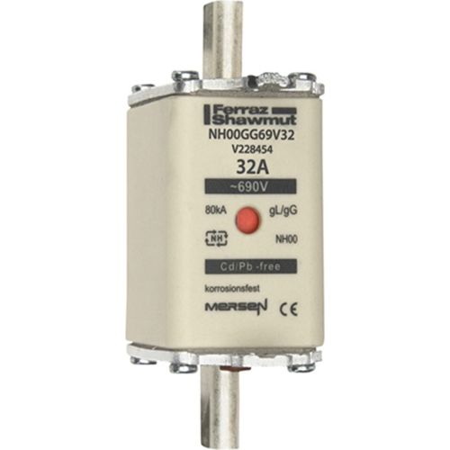 Bild: MERSEN NH-Sicherungseinsatz SF Gr.00 gG 32A/690V NH00GG69V32