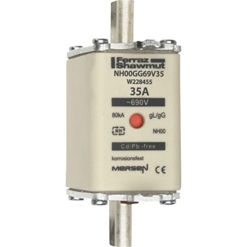Bild: MERSEN NH-Sicherungseinsatz SF Gr.00 gG 35A/690V NH00GG69V35