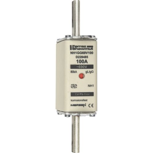 Bild: MERSEN NH-Sicherungseinsatz SF Gr.1 gG 100A/690V NH1GG69V100