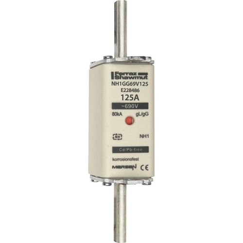 Bild: MERSEN NH-Sicherungseinsatz SF Gr.1 gG 125A/690V NH1GG69V125