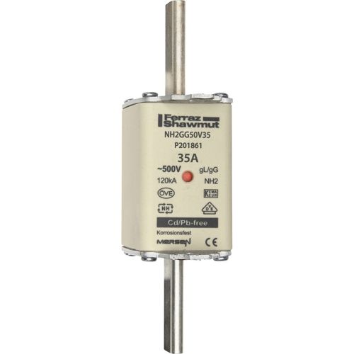 Bild: MERSEN NH-Sicherungseinsatz SF Gr.2 gG 35A/500V K NH2GG50V35