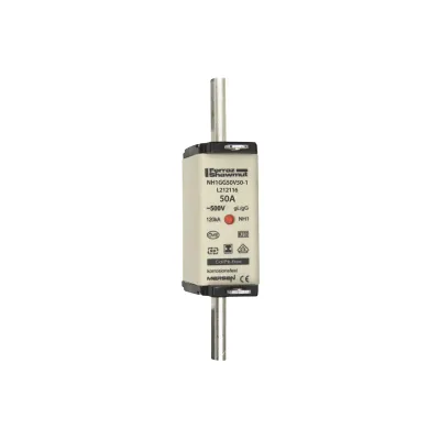 Mersen NH-Sicherungseinsatz NH1GG50V50-1 | NH1 | 50A | 500V AC/DC | gG | Messersicherung | Kombikennmelder | IMGL | 4,1W