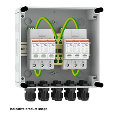 Mersen Photovoltaik-Stringbox PVBT12-1000V-B-213 | 2 MPP | 1000V DC | IP65 | 6-polig | Polypropylen | Wandmontage