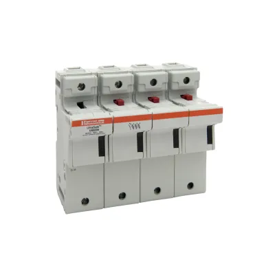 Mersen Sicherungshalter US223N UL 22x58 mm 125A 4-polig | 3+N-p | DIN-Schiene | IP20 | AC 690V | zylindrische Sicherung
