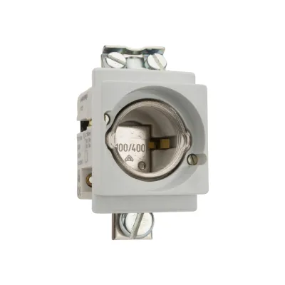 Mersen Sicherungssockel NEOZED 01722.470000 D03 | 1-polig | 100A | 230/400V | Porzellan | Schnappbefestigung
