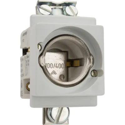 Mersen Sicherungssockel NEOZED 01722.470000 D03 | 1-polig | 100A | 230/400V | Porzellan | Schnappbefestigung