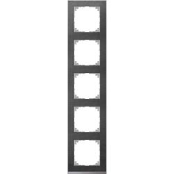 MERT Rahmen MEG4050-3669 5fach schiefer/aluminium