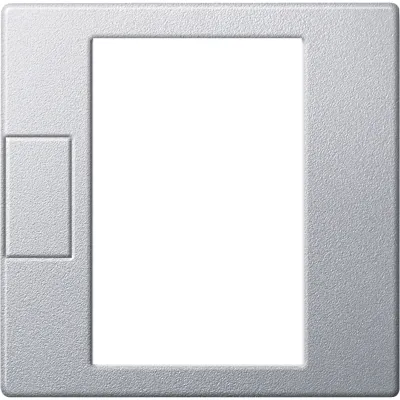 Merten Zentralplatte MEG5775-0460 | System M | Thermostat Abdeckung | Thermoplast matt lackiert | aluminium