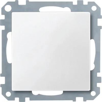 Merten Blindabdeckung 391719 System M | Unterputz | Duroplast hochkratzfest | 73x73mm | halogenfrei | polarweiß