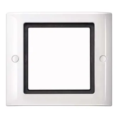 Merten Abdeckrahmen 1-fach 401119 | Aquadesign Rahmen | IP44 | Kunststoff Thermoplast | Schraubbefestigung | polarweiß