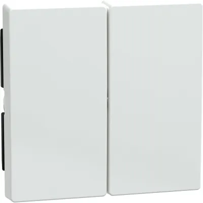 Merten Wippe für Serienschalter 432525 | System M | 2-fach | antibakteriell | glänzend | aktivweiß RAL 9016