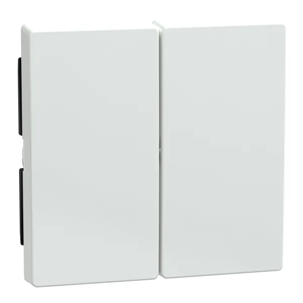 Merten Wippe für Serienschalter 432525 | System M | 2-fach | antibakteriell | glänzend | aktivweiß RAL 9016