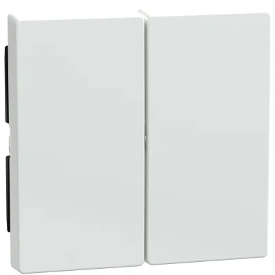 Merten Wippe für Serienschalter 432525 | System M | 2-fach | antibakteriell | glänzend | aktivweiß RAL 9016