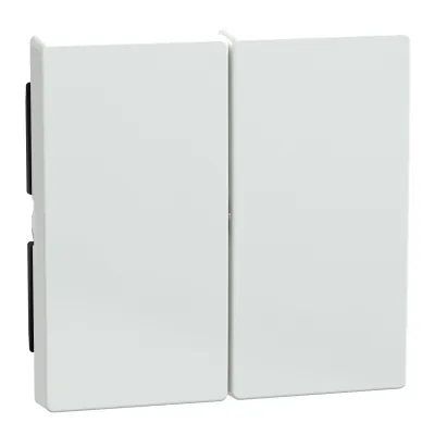 Merten Wippe für Serienschalter 432525 | System M | 2-fach | antibakteriell | glänzend | aktivweiß RAL 9016