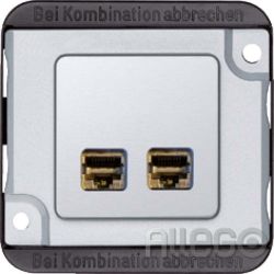 Merten Anschlussmodul-RJ45 2-f. Panzer Actassi MEG4576-7022