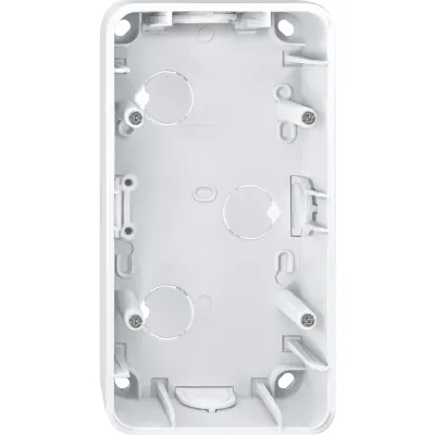 Merten Aufputzgehäuse 2-fach 519219 | Kunststoff IP20 | polarweiß glänzend | 1-M Atelier-M | halogenfrei | 80x152x42mm