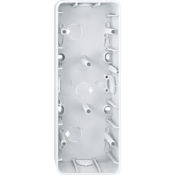 Merten Aufputz-Gehäuse 3-fach 519319 | AP-Gehäuse Kunststoff | horizontal/vertikal | polarweiß glänzend | halogenfrei