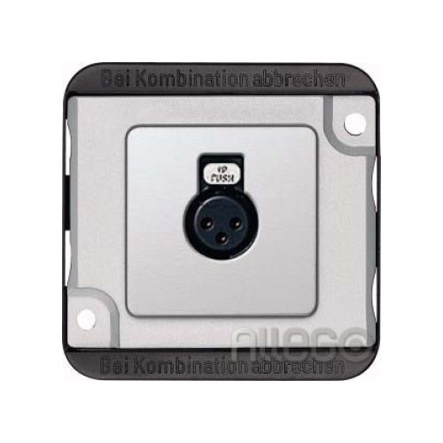 Bild: Merten Audio-Steckbuchse mat/si XLR-Rundsteckver.3p. 460860