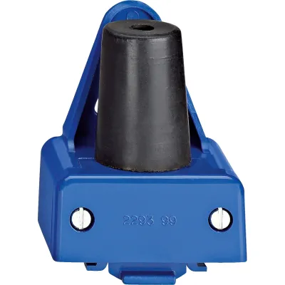 Merten Aufhängebügel 229399 | schlagfest | mit Knickschutztülle & Zugentlastung | Leitungseinführung | RAL 5002 blau