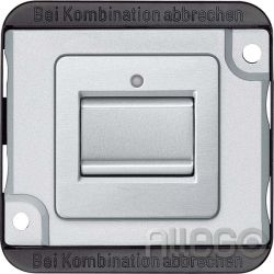 Merten Aus/Wechsel-Kontr.schalter 1-polig, matt MEG3106-7060