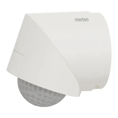 Merten Bewegungsmelder MEG5641-3119 ARGUS 220-360 | 360° PIR Sensor | Aufputz | IP66 | Zigbee | Wand/Decke | weiß