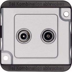 Merten BK/Sat-Antennendose ma/si Stichdose 2-fach 299460