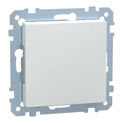 Merten Blindabdeckung 391860 System M | Unterputz | Thermoplast edelmatt | Aluminium | 73x73 mm | halogenfrei