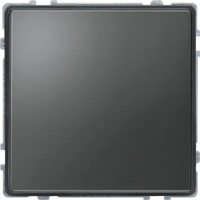 Merten Blindabdeckung 348314 AQUADESIGN | Unterputz | Kunststoff | Thermoplast | glänzend | 73x73x24 mm | anthrazit