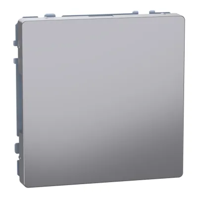 Merten Blindabdeckung MEG4075-6036 | Unterputz Thermoplast | matt lackiert | ohne Beschriftungsfeld | Edelstahl