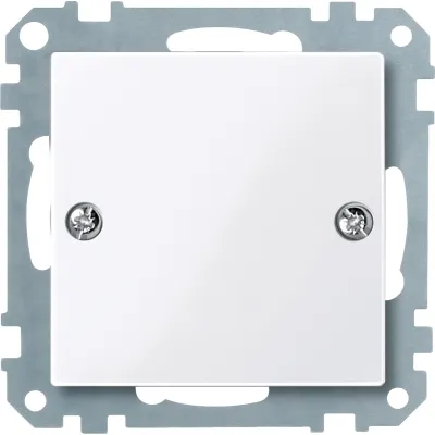 Merten Blindabdeckung 461825 System M | EDV Kommunikation | Unterputz | Thermoplast antibakteriell | 72x72mm | aktivweiß