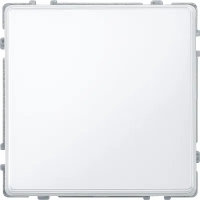 Merten Blindabdeckung 348319 Aquadesign | Unterputz | Thermoplast | glänzend | halogenfrei | Tragring | polarweiß