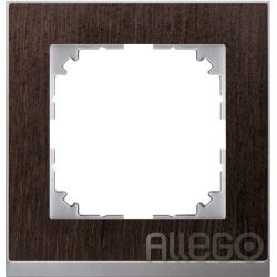 Merten Decor-Rahmen 1-fach Wenge/aluminium MEG4010-3671