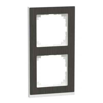 Merten M-Pure Decor-Rahmen MEG4020-3674 | 2-fach Abdeckrahmen | Holz/Thermoplast | UP | Eiche/aktivweiß