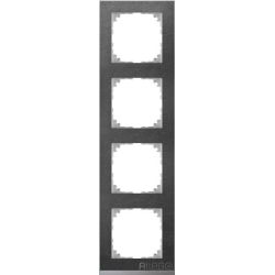 Merten Decor-Rahmen 4-fach Schiefer/aluminium MEG4040-3669