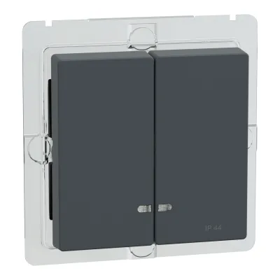 Merten Doppelwippe anth Kontrollfenster IP44 MEG3424-0414
