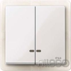 Merten Doppelwippe pws/gl Kontrollfenster IP44 MEG3424-0319