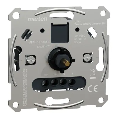 Merten DALI Drehdimmer-Einsatz MEG5147-0000 | Tunable White | Unterputz | DALI DT8 Steuerung | 230V | weiß