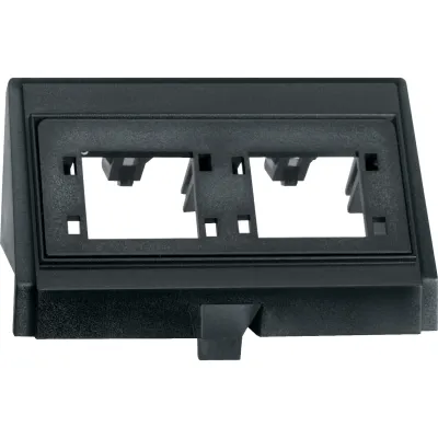 Merten Einschub 464384 | Zentralplatte Mod-Jack System M | für Reichle & De-Massari | Kunststoff matt | schwarz