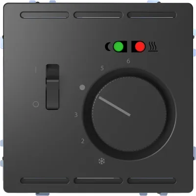 Merten Fußbodenthermostat MEG5764-6034 | Raumthermostat 230V Unterputz | NTC-Fühler | Anthrazit | System Design