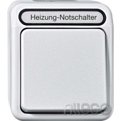 Merten Heizungs-Notschalter 1-polig, lichtgrau MEG3448-8029